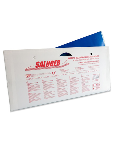 Saluber blu tappeto decontaminante 95x45 30 fogli