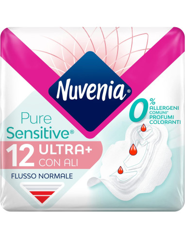 Nuvenia Pure Sensitive assorbenti ultra con ali giorno 12pz