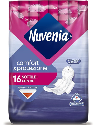 Nuvenia Comfort assorbenti sottili con ali 16pz